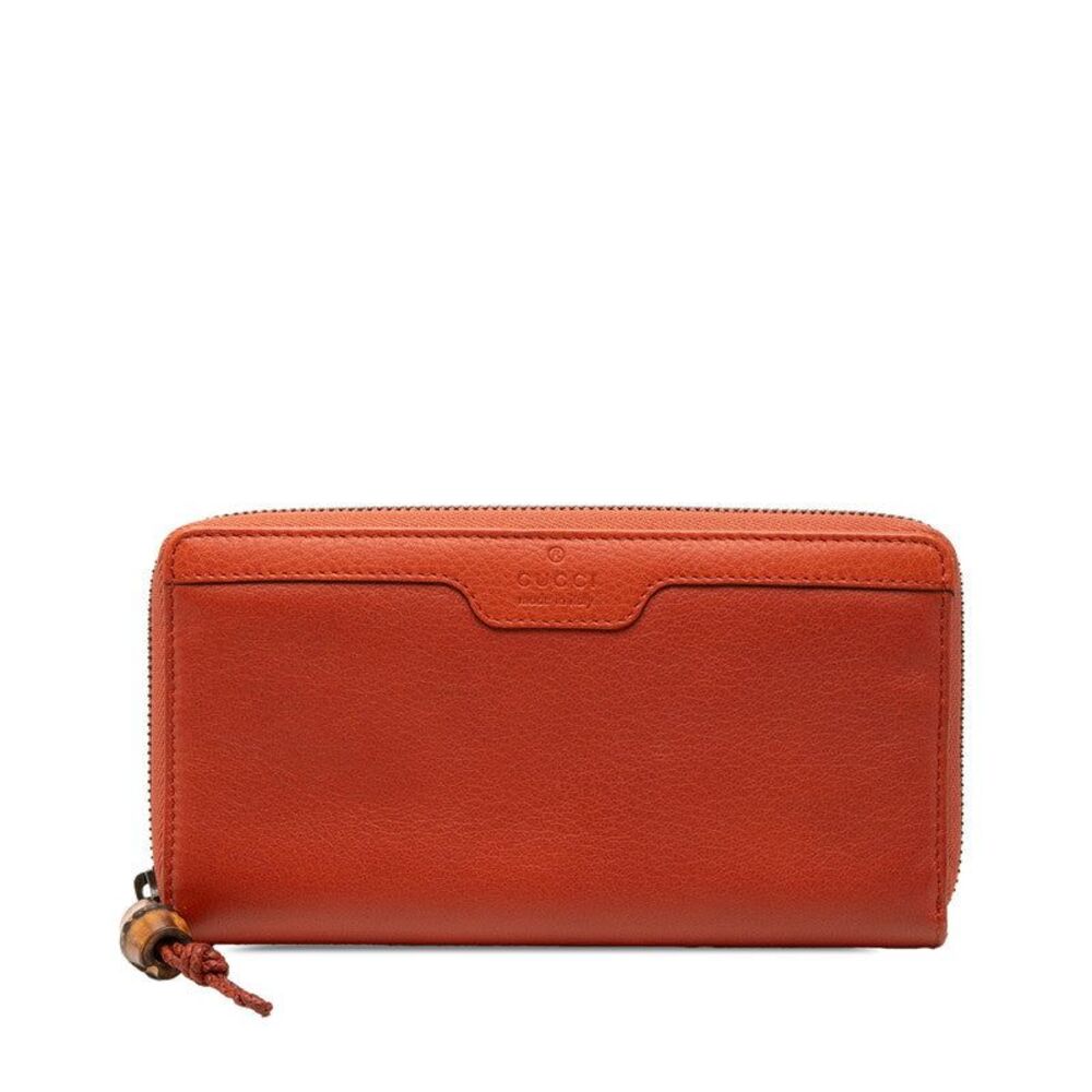 Gucci Bamboo Round Zip Long Wallet